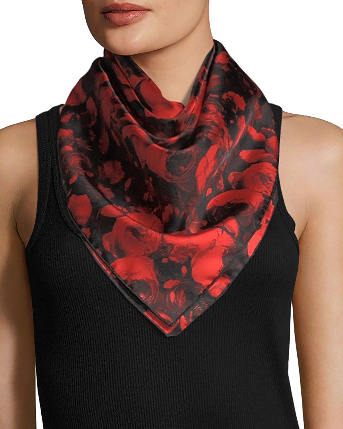 Givenchy Roses Silk Twill Scarf