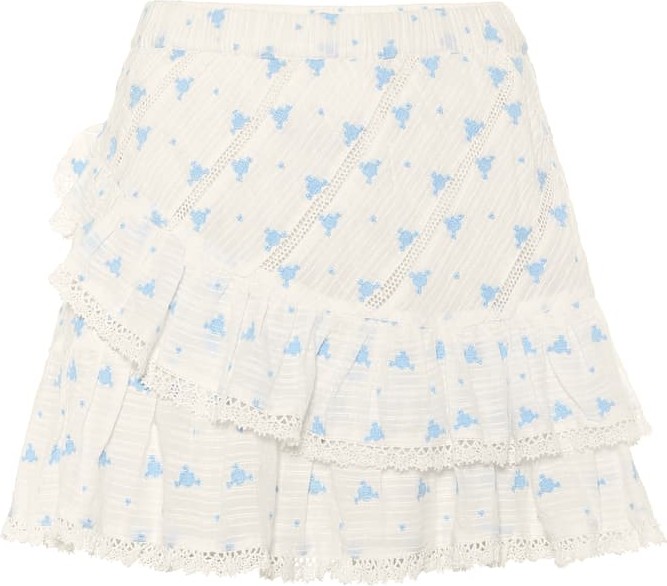 LOVESHACKFANCY Exclusive to Mytheresa – Emma floral cotton miniskirt