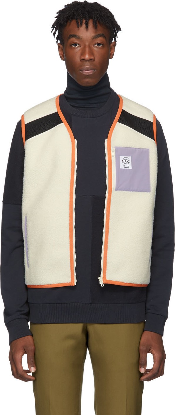 A.P.C. Off-White Brain Dead Edition Sherpa Jo Vest