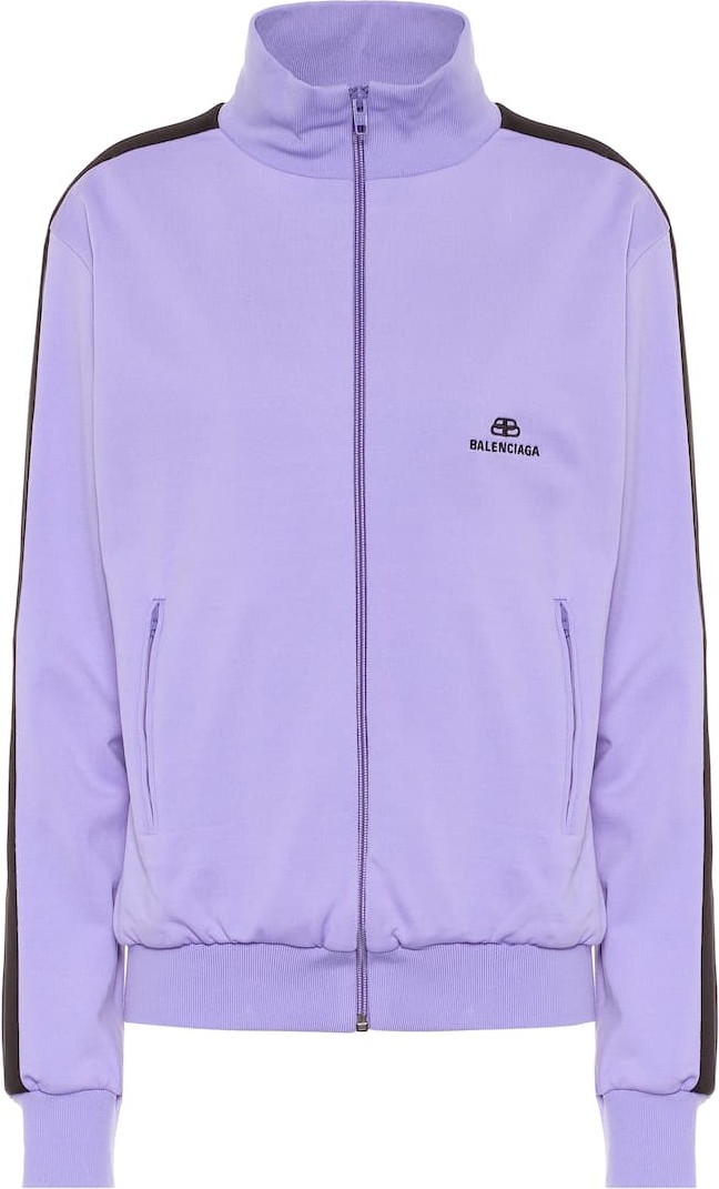 Balenciaga Funnel-neck track jacket