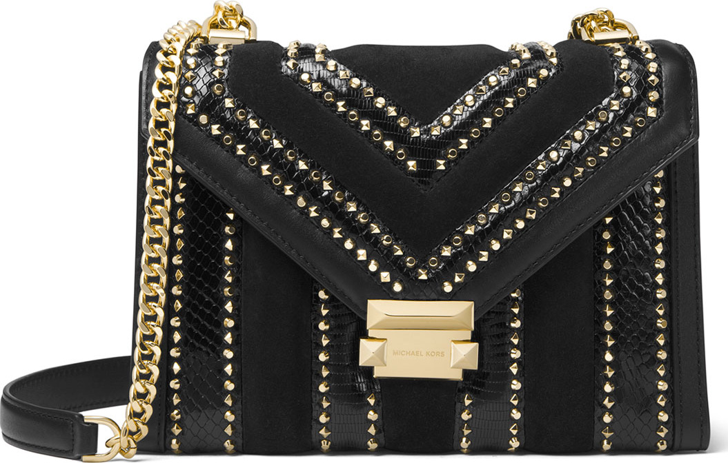 MICHAEL MICHAEL KORS Whitney Large Studded Flap Shoulder Bag