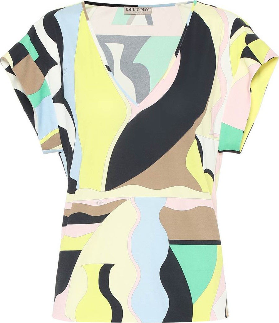 Emilio Pucci Printed jersey top