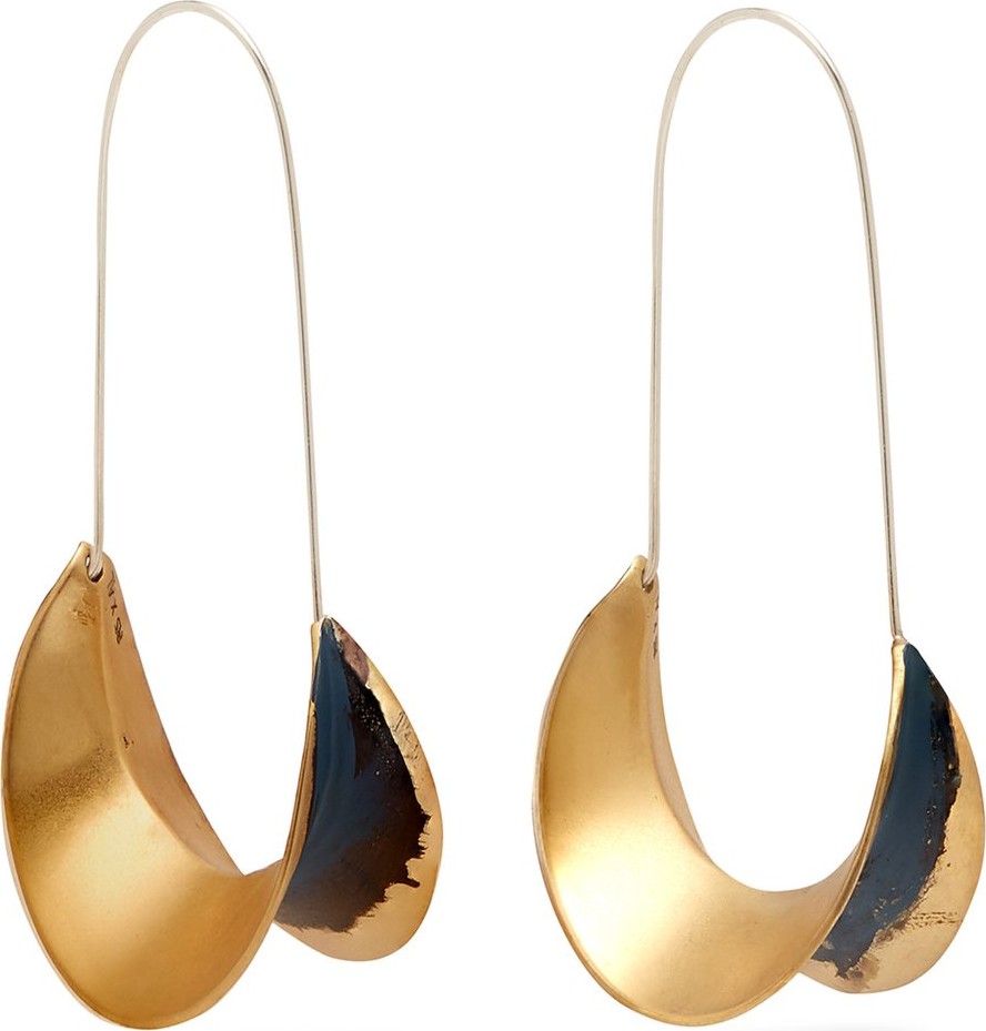 Albus Lumen X Ryan Storer painted hoop earrings