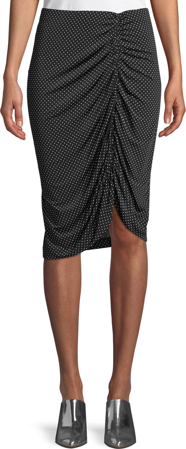 Nanette Lepore Spa Day Jersey Skirt in Polka Dots