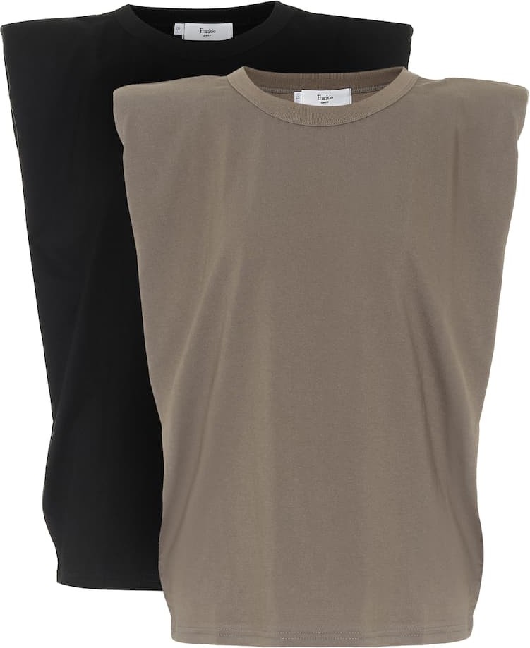Frankie Shop Eva set of 2 cotton tank tops