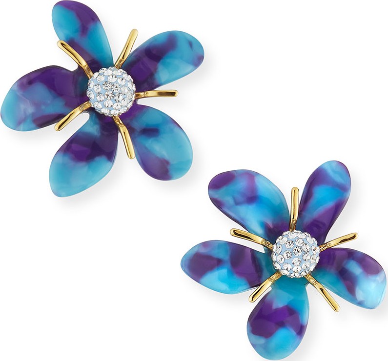 Lele Sadoughi Trumpet Lily Stud Earrings