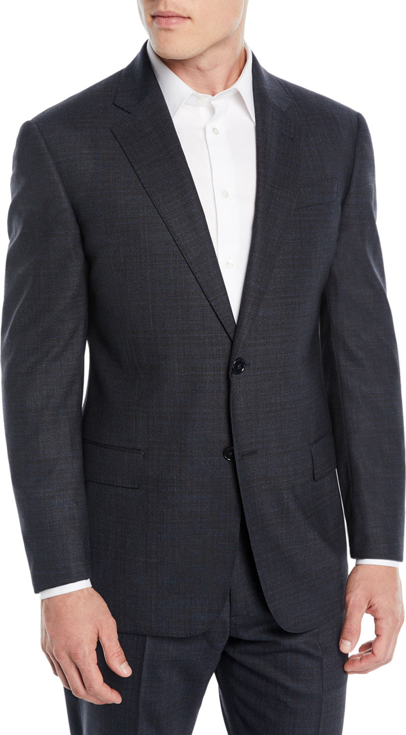 Emporio Armani Men's Melange Two-Piece Wool-Stretch Suit
