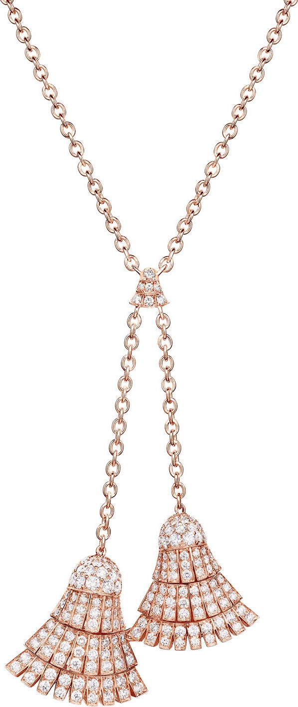 de GRISOGONO Ventaglio 18k Rose Gold Necklace w/ Diamonds
