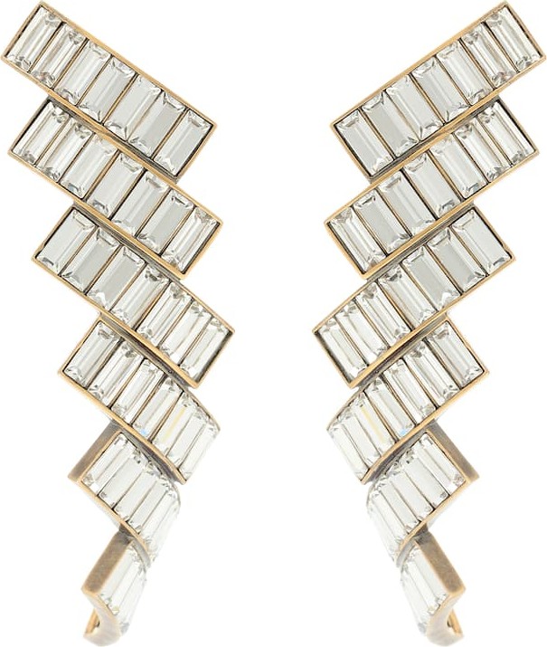 Balenciaga Evening crystal-embellished earrings