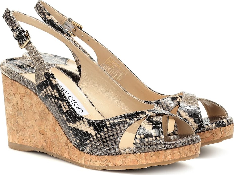 Jimmy Choo Amely 80 platform wedge sandals