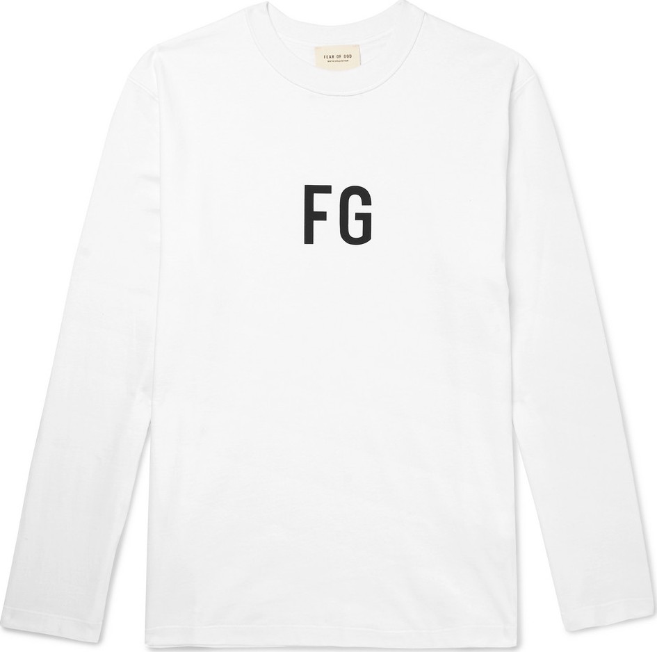 Fear of God Logo-Print Cotton-Jersey T-Shirt