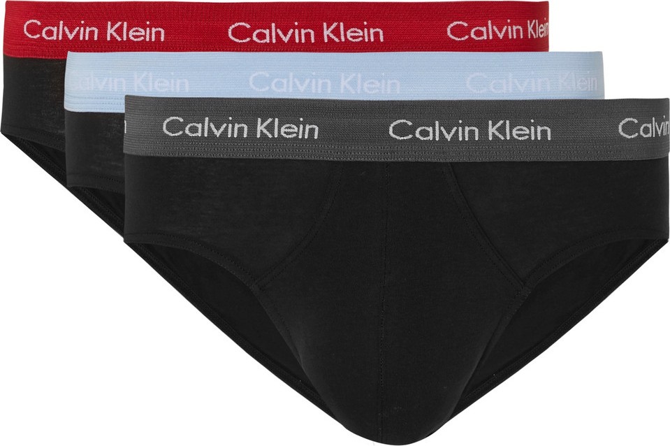 Calvin Klein Underwear Three-Pack Stretch-Cotton Briefs