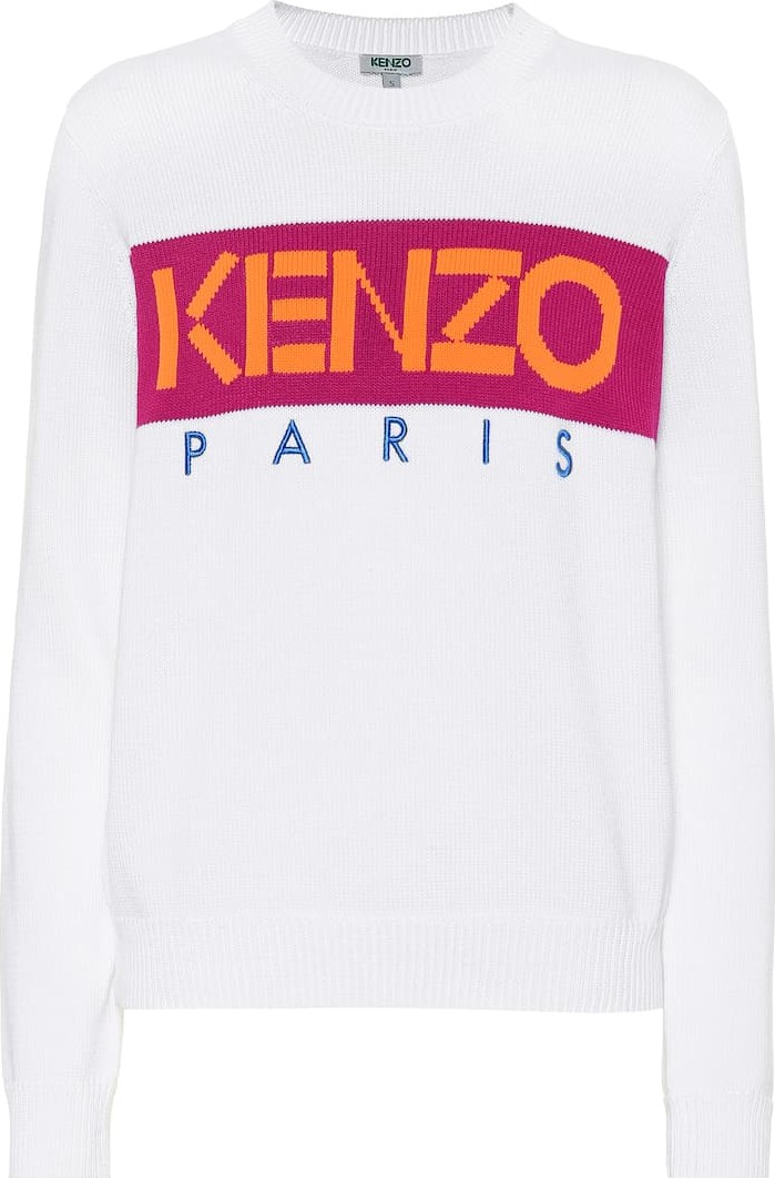 KENZO Logo cotton-blend sweater