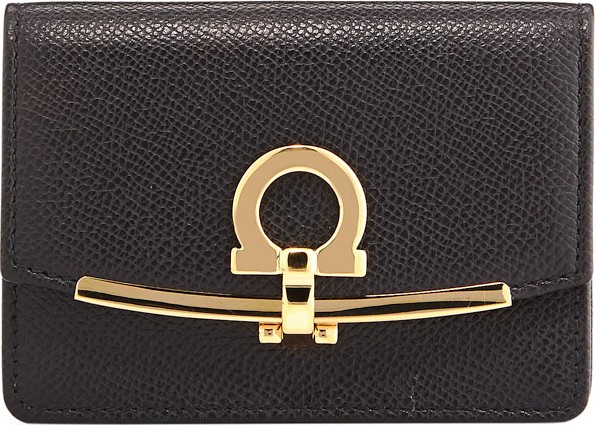 Salvatore Ferragamo Icona Saffiano Card and Key Holder