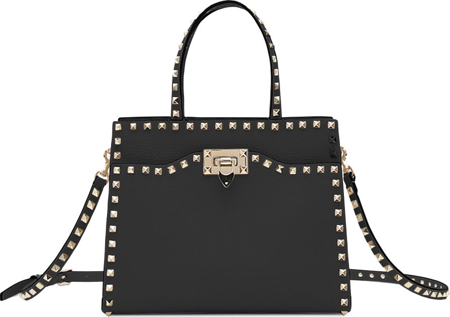 Valentino Rockstud Small Vitello Leather Tote Bag