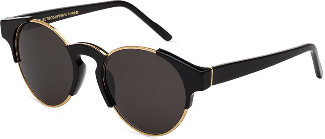 Super by Retrosuperfuture Arca Semi-Rimless Round Sunglasses