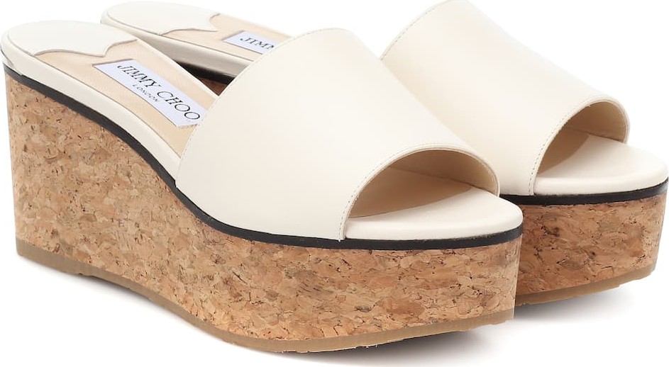 Jimmy Choo Deedee 80 leather platform sandals