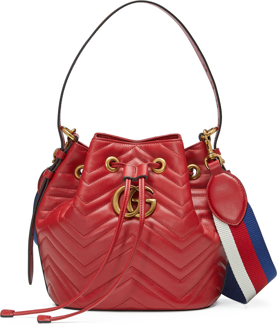 Gucci GG Marmont Quilted Leather Bucket Bag