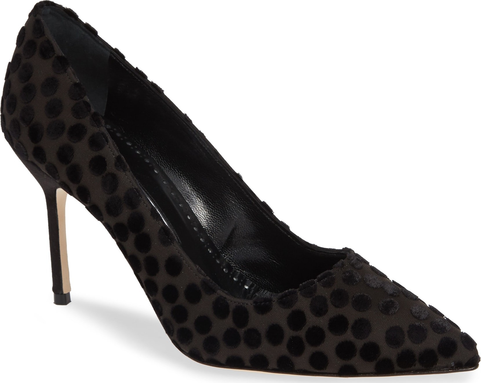 Manolo Blahnik BB Dots Pointy Toe Pump