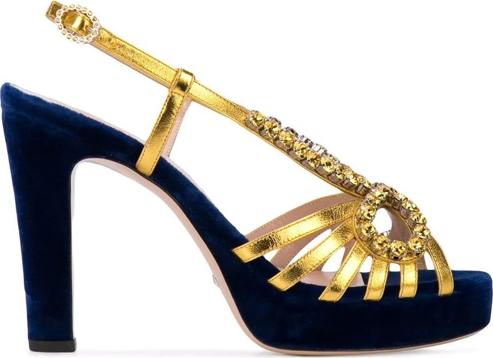 Gucci crystal embellished sandals
