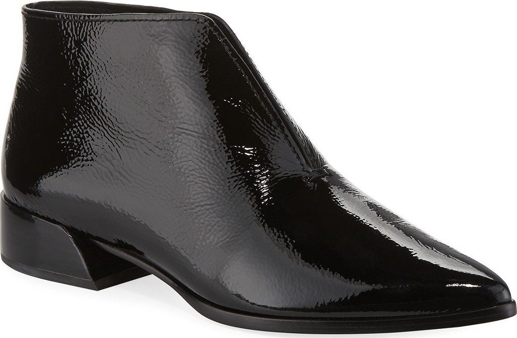 Mercedes Castillo Jasey Split Patent Leather Booties