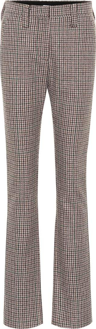 Miu Miu Straight-leg checked wool pants