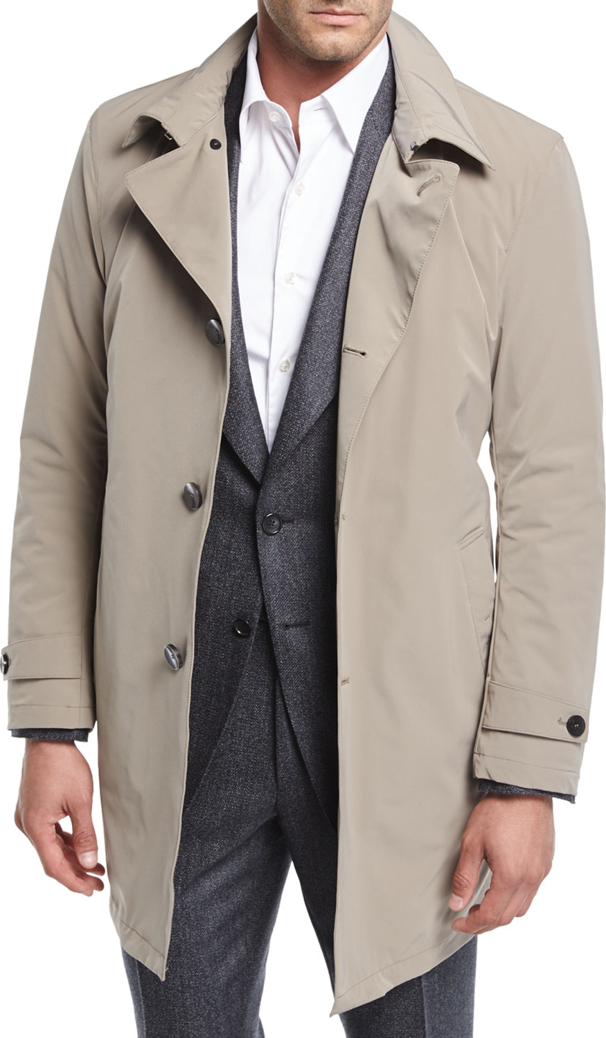 Armani Collezioni Belted Trench Coat