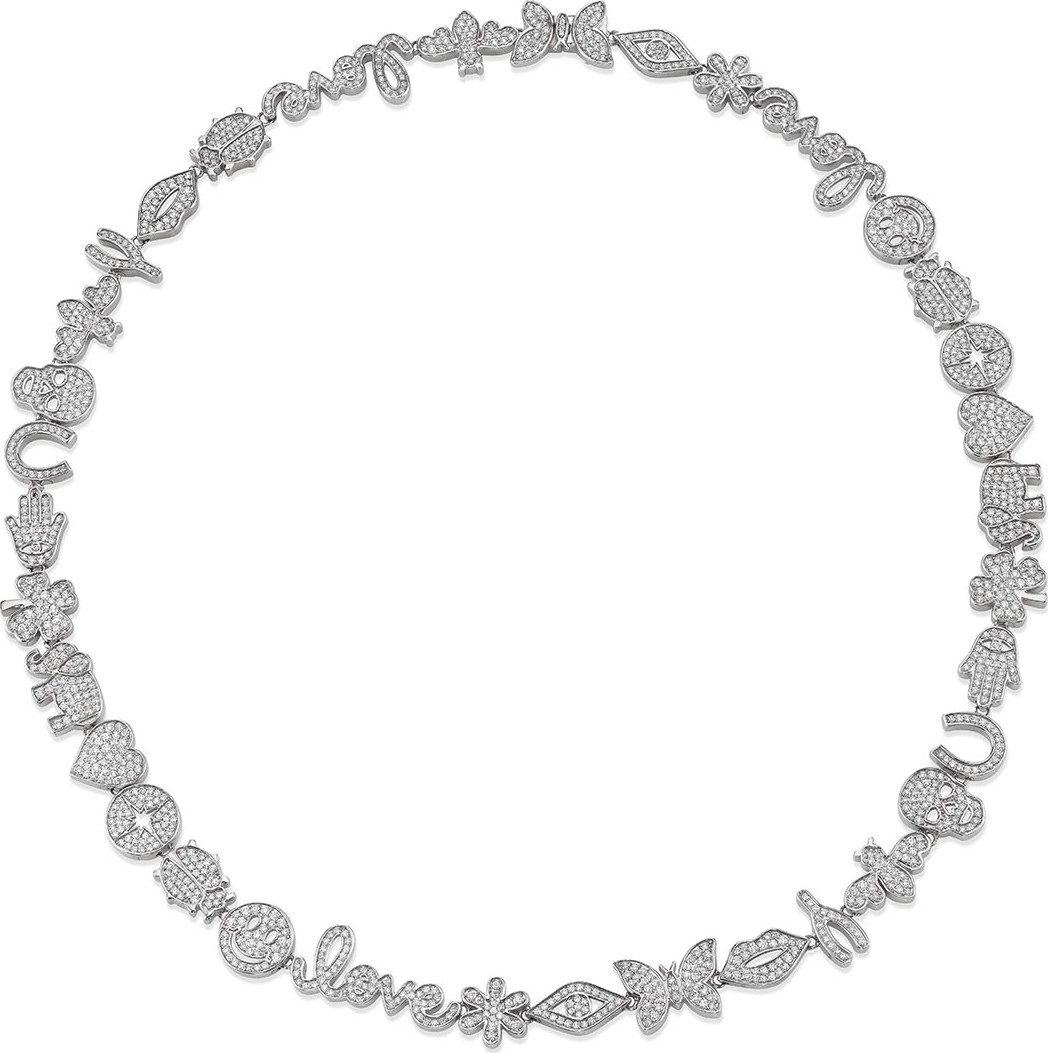 Sydney Evan 15th Anniversary Diamond Necklace w/ 14k White Gold