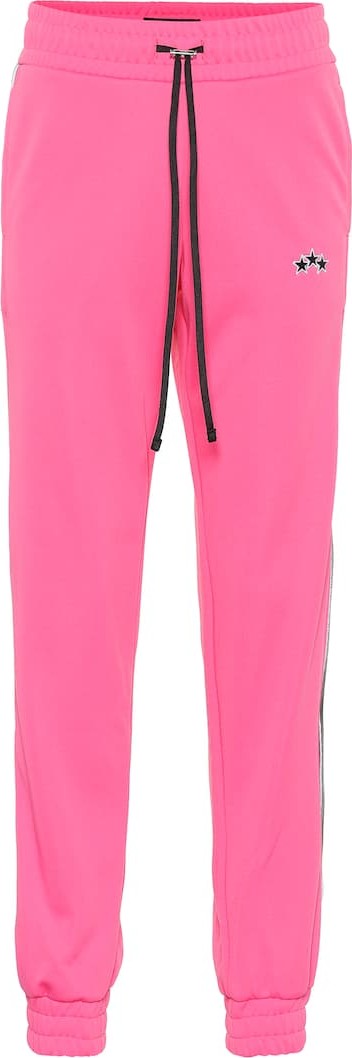 Amiri Leather-trimmed trackpants