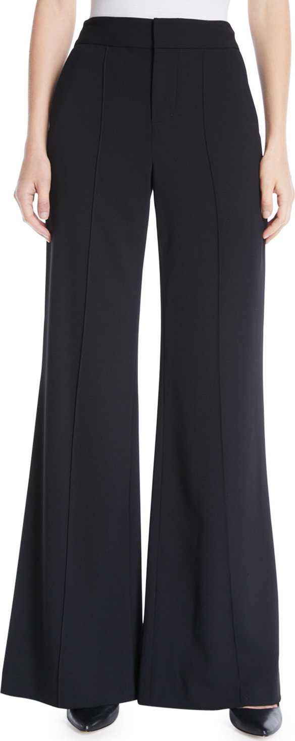 Alice + Olivia Dylan High-Waist Wide-Leg Pants
