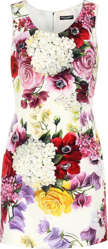 Dolce & Gabbana Floral stretch silk minidress