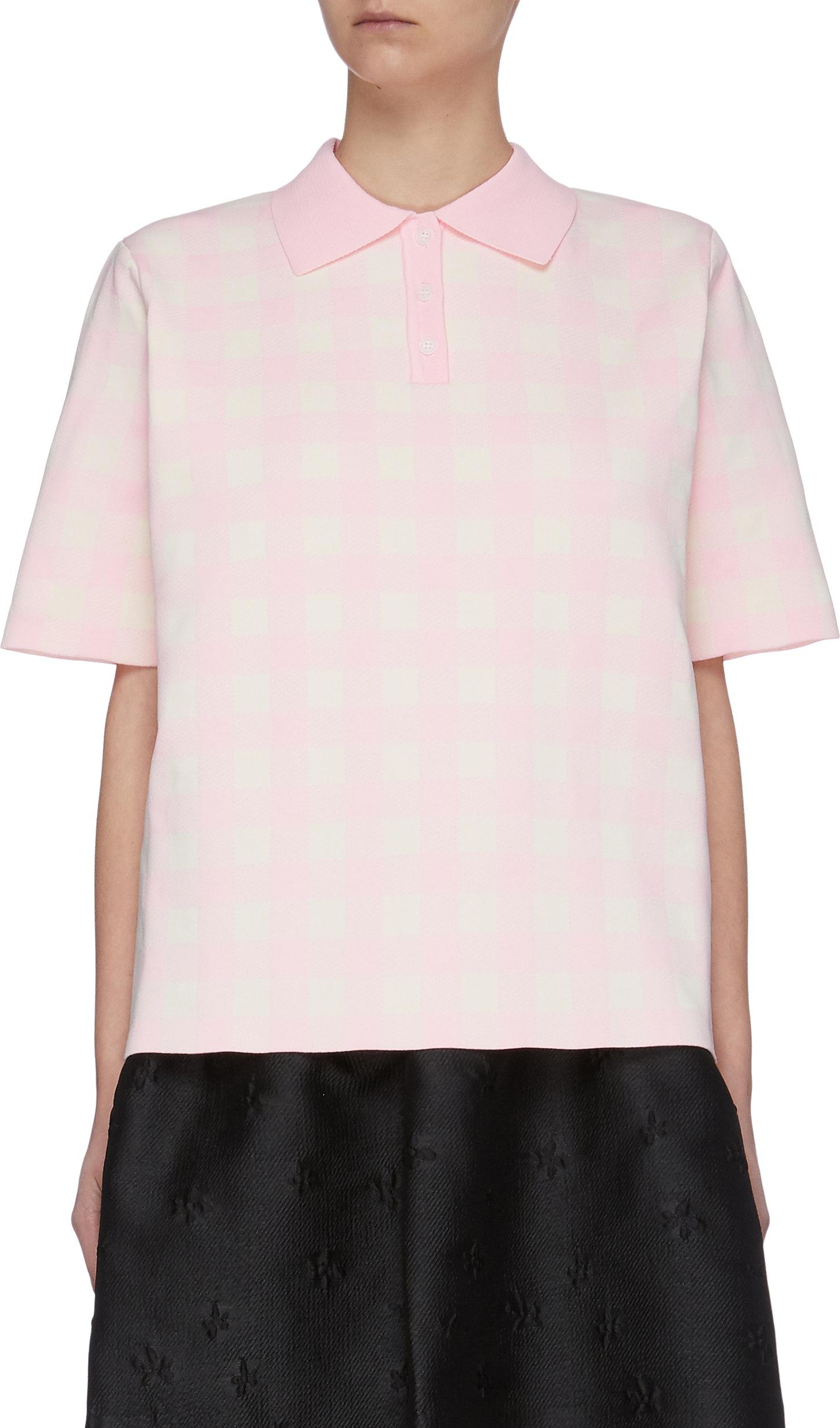 Shushu/Tong Gingham Check Polo Shirt