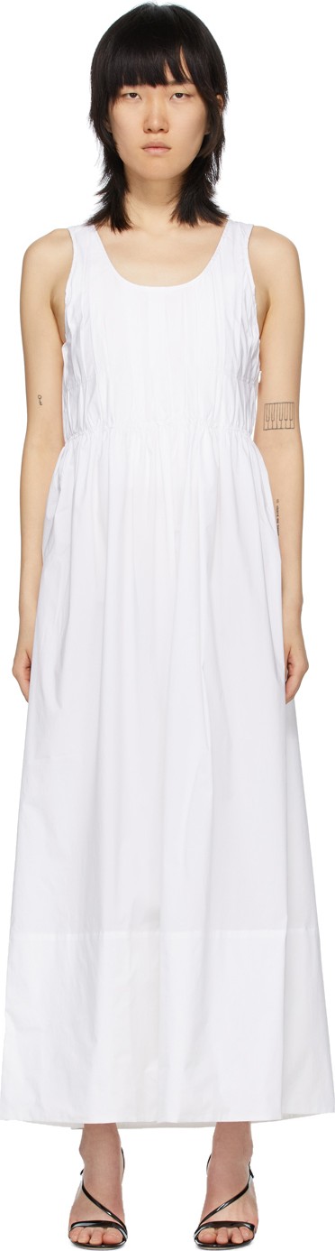 Markoo White 'The Pleated'  Dress