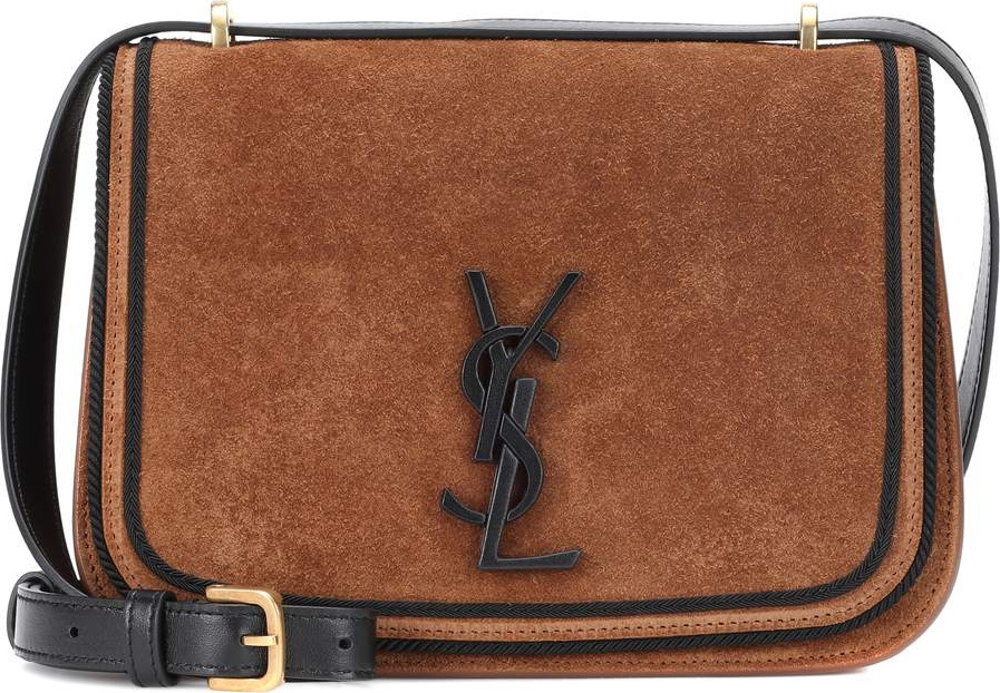 Saint Laurent Small Spontini suede shoulder bag