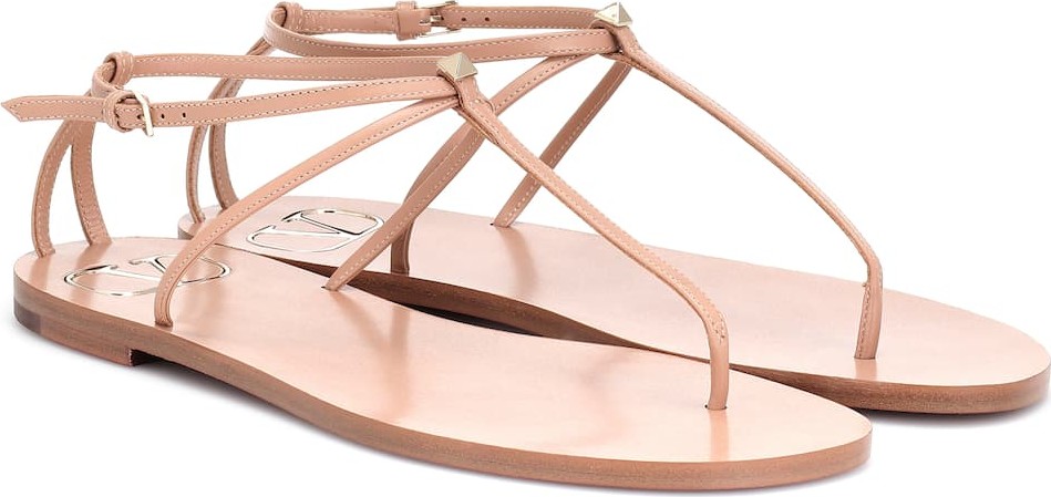 Valentino Valentino Garavani Nude leather sandals