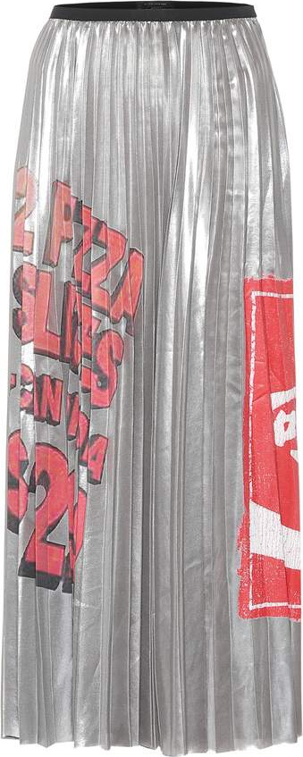 MARC JACOBS Metallic pleated skirt