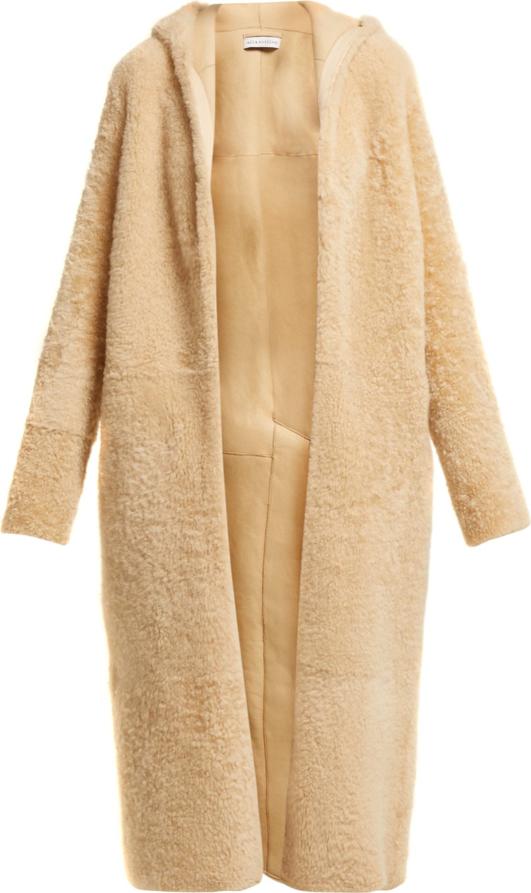 Inès & Maréchal Elton hooded shearling coat