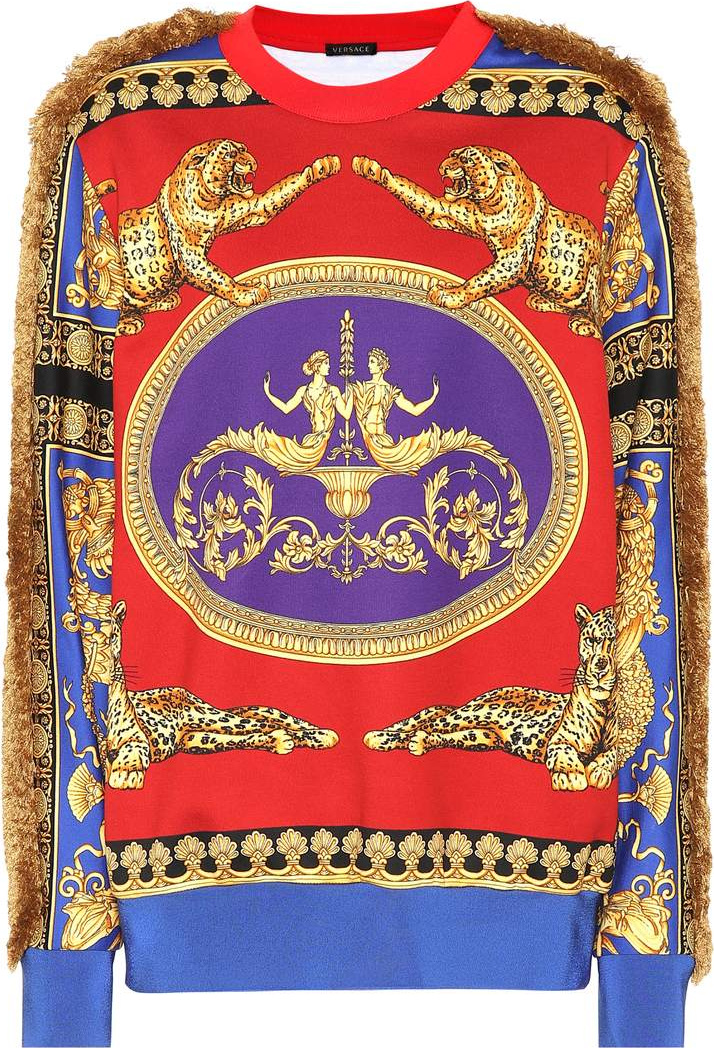 Versace Printed cotton sweater