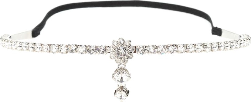 Miu Miu Crystal embellished choker