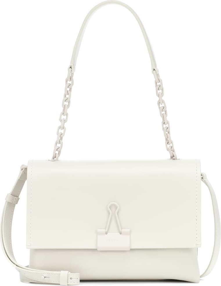 Off White Soft Binder Clip Medium shoulder bag