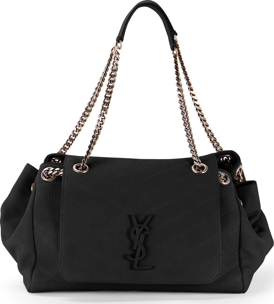 Saint Laurent Nolita Large Monogram YSL Double Chain Shoulder Bag