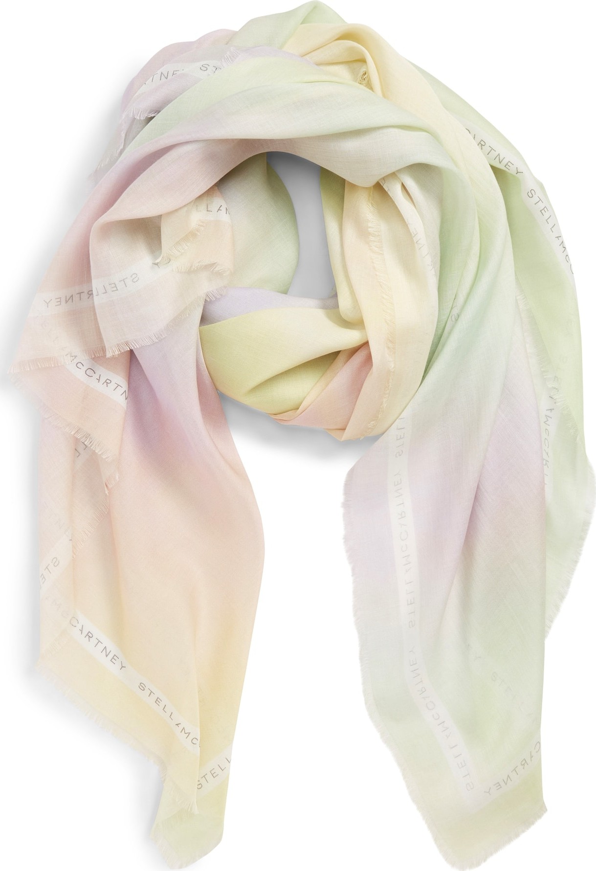 Stella McCartney Tie Dye Silk & Modal Scarf