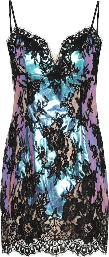 Christopher Kane Floral-lace minidress