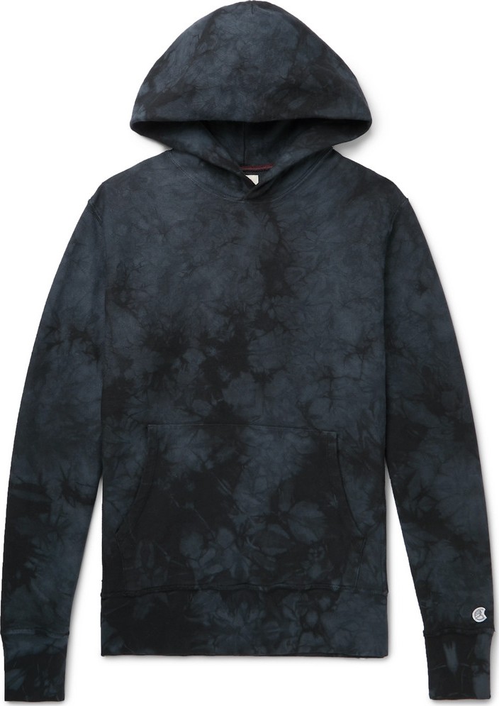 Todd Snyder + Champion Tie-Dyed Loopback Cotton-Jersey Hoodie
