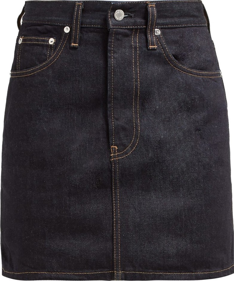 Helmut Lang Femme denim mini skirt