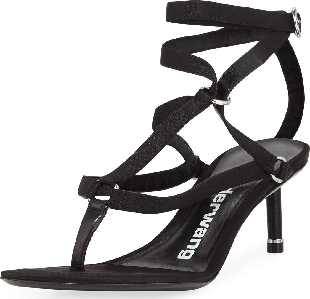 Alexander Wang Kit Satin Harness Sandals