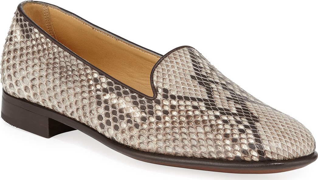 Gravati Python Slip-On Loafers