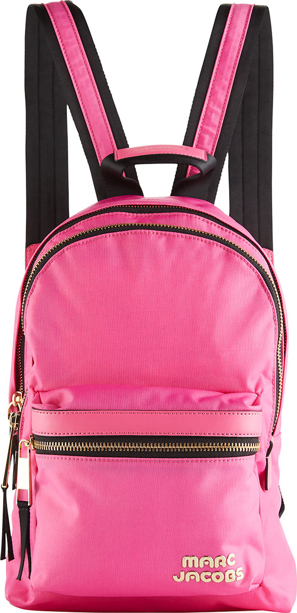 MARC JACOBS Medium Canvas Backpack with Metal Logo