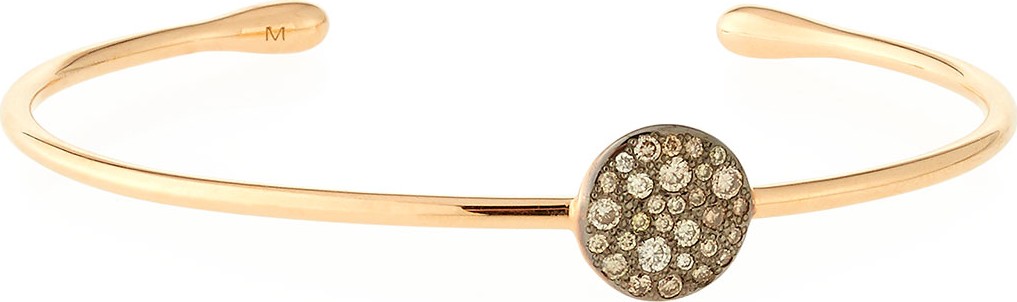 Pomellato Sabbia Brown Diamond Station Bracelet in 18K Rose Gold