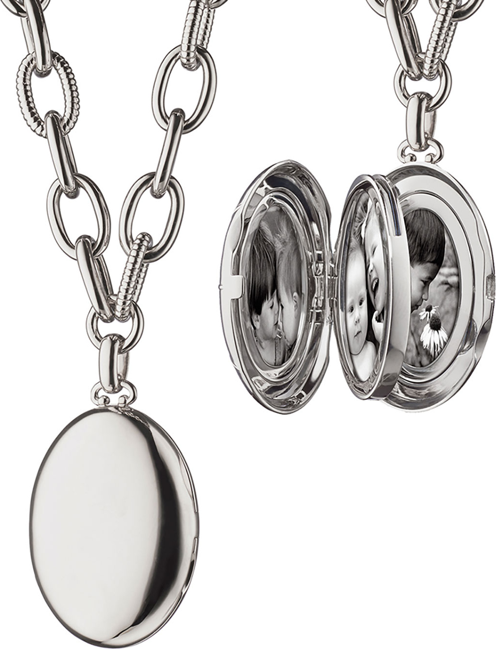 Monica Rich Kosann Premier Sterling Silver Locket Necklace, 18"